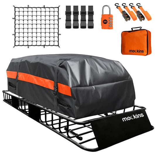 64"x39"x6" Extendable Roof Carrier & 20 Cu Ft Roof Bag