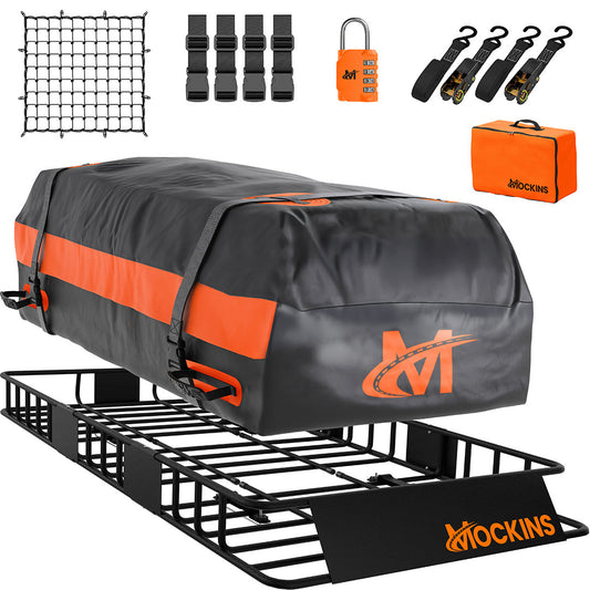 64"x39"x6" Extendable Roof Carrier & 20 Cu Ft Roof Bag