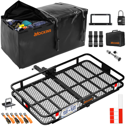 60"x36"x6" Hitch Carrier & 35 Cu Ft Cargo Bag