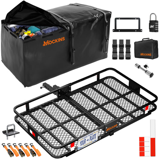 60"x36"x6" Hitch Carrier & 35 Cu Ft Cargo Bag