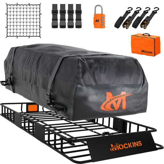 64"x39"x6" Extendable Roof Carrier & 20 Cu Ft Roof Bag