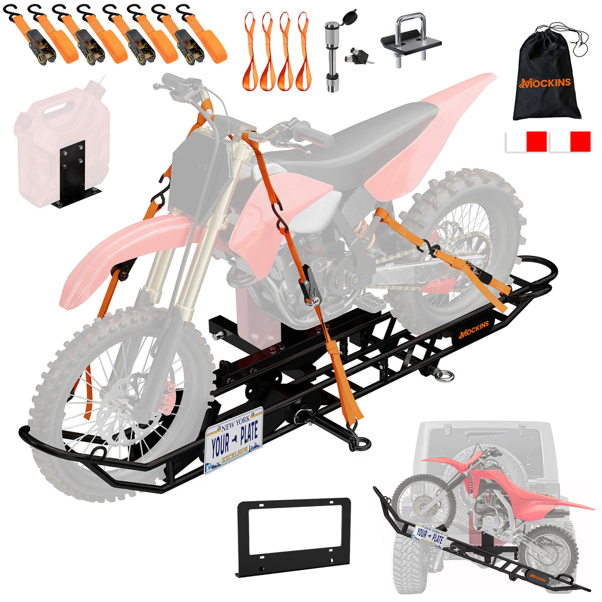 83" Dirt Bike Carrier & Tilting Loading Ramp