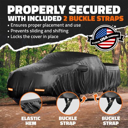 Heavy Duty Waterproof Truck Cover - Cotton Lined