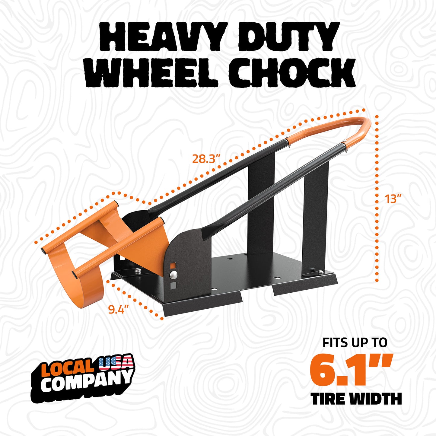 Narrow Motorcycle Wheel Chock for up to 6.1" Tires