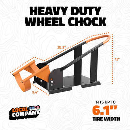 Narrow Motorcycle Wheel Chock for up to 6.1" Tires
