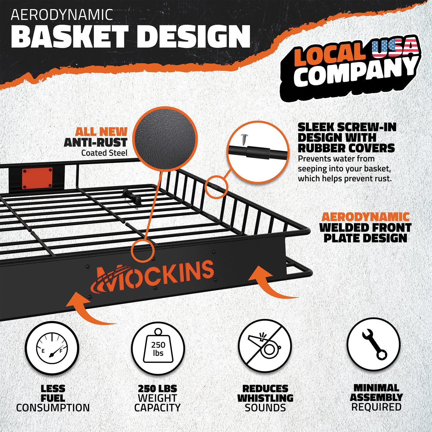 90"x50"x5" XXL Rooftop Carrier Basket