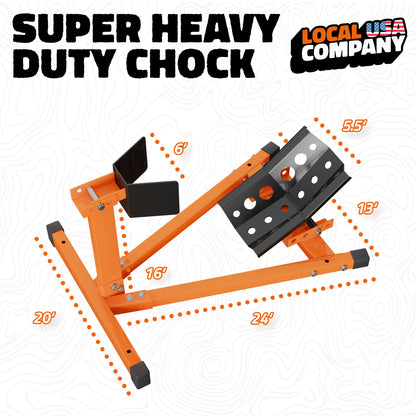 1800 lbs. Capacity Motorcycle Front Wheel Chock with 14 Size Adjustments
