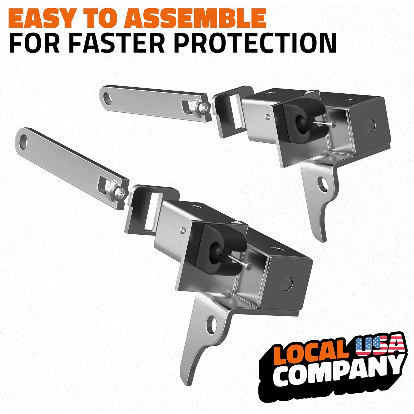 Front Bumper Guard Mounting Brackets for Peterbilt 386 / 587 2022-2026 (Brackets ONLY)