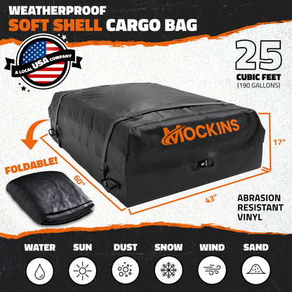 25 Cu Ft Rooftop Bag 60"x43"x17"