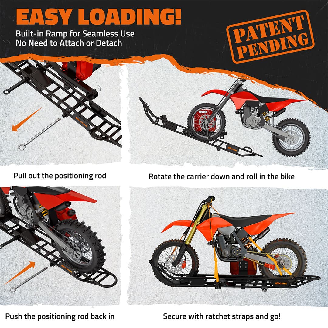 83" Dirt Bike Carrier & Tilting Loading Ramp