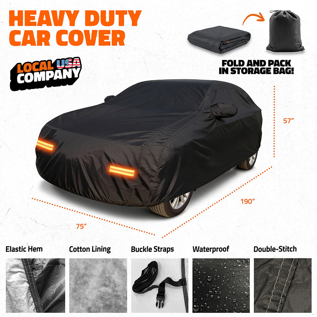 Heavy Duty Waterproof SUV Covers - Cotton Lined