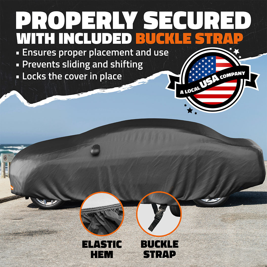 Heavy Duty Waterproof Sedan Covers - Cotton Lined