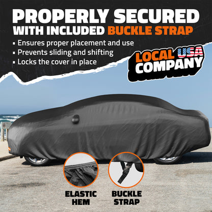 Heavy Duty Waterproof Sedan Covers - Cotton Lined