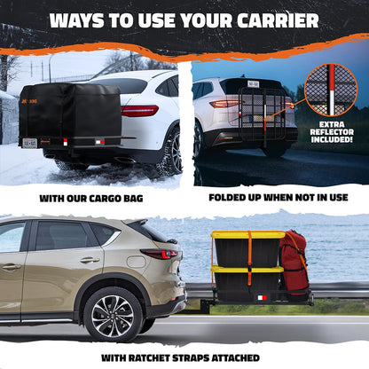 40"x40"x6" Square Hitch Carrier