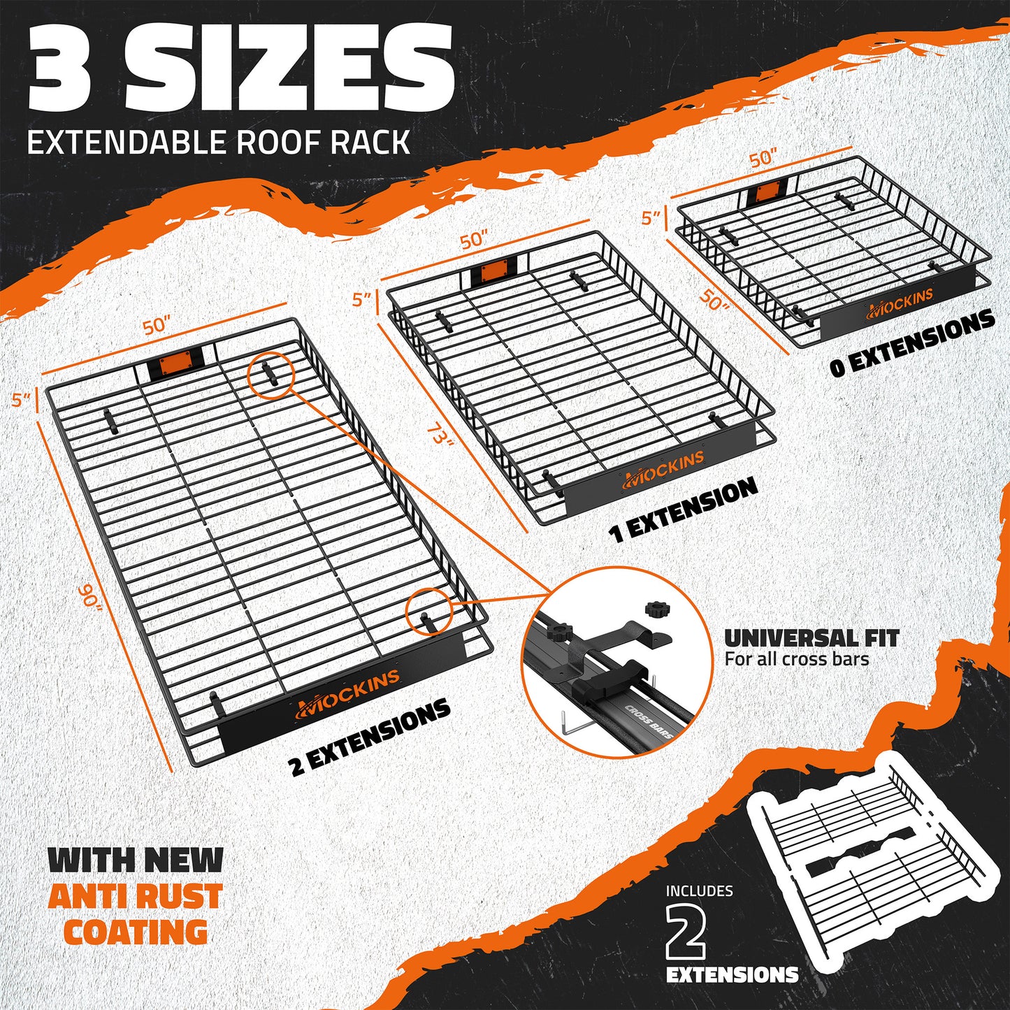 90"x50"x5" XXL Roof Carrier & 50 Cu Ft Roof Bag