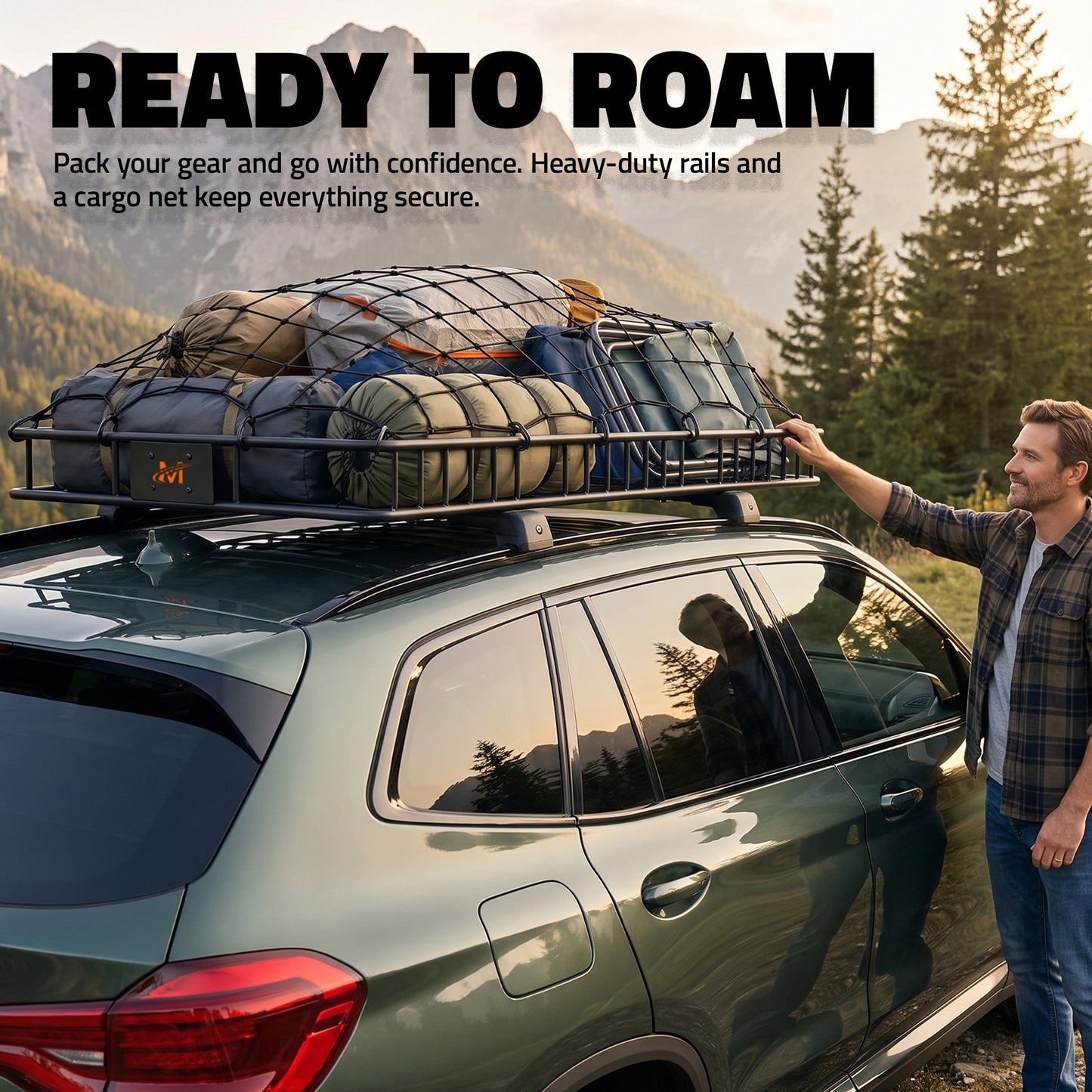 64"x39"x5" Extendable Rooftop Carrier