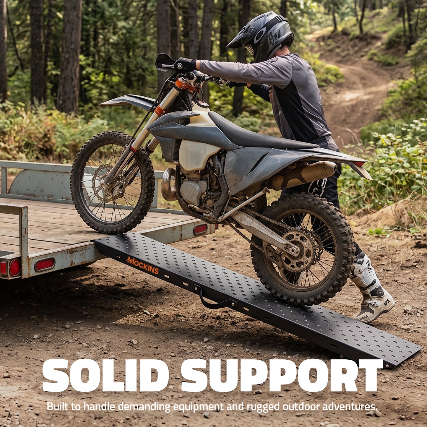 Heavy-Duty 1400 Lbs. Capacity Steel Loading Ramp Set (2-Pack)