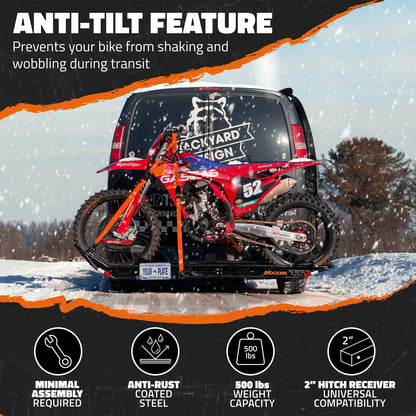 83" Dirt Bike Carrier & Tilting Loading Ramp