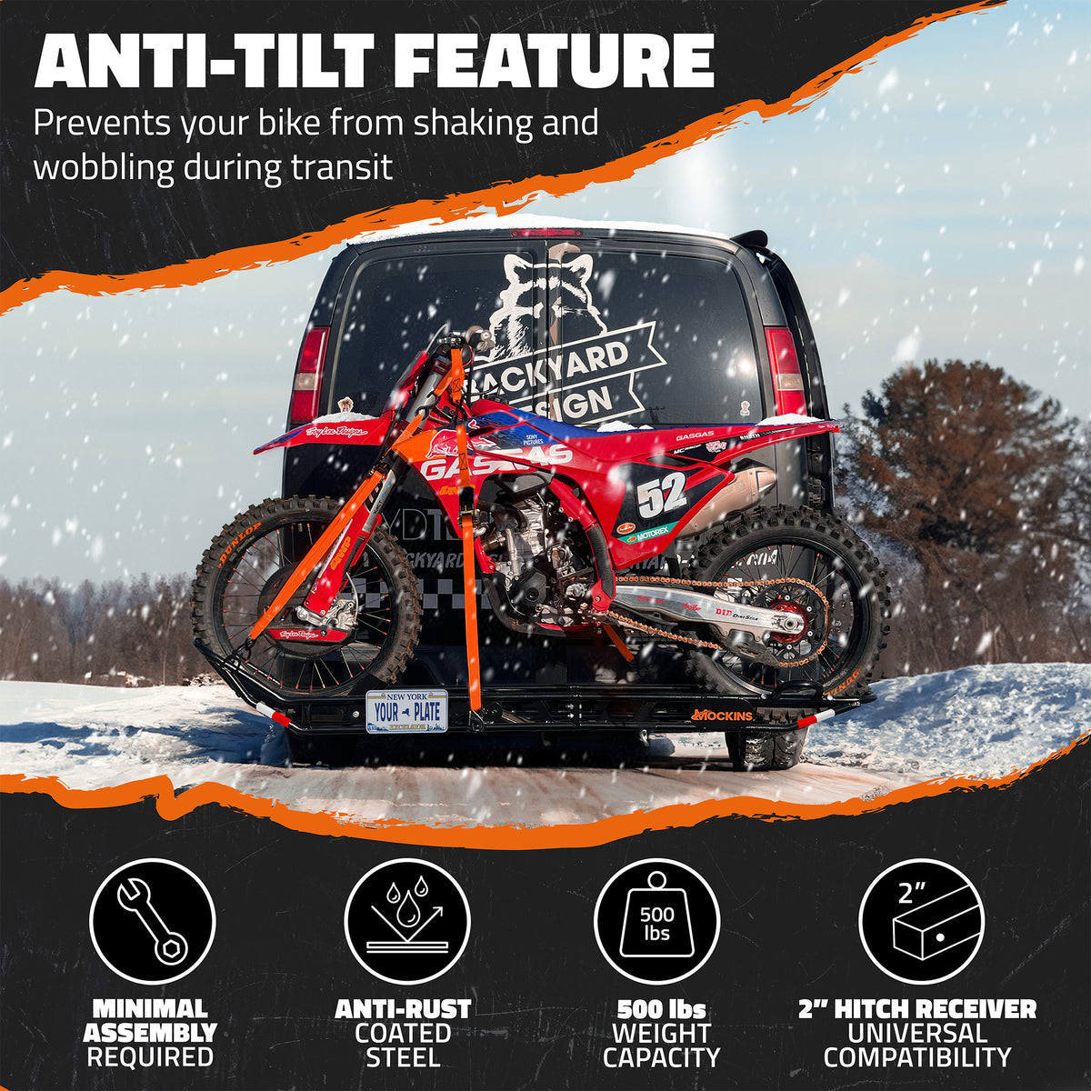 83" Dirt Bike Carrier & Tilting Loading Ramp