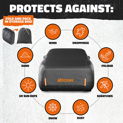 Heavy Duty Waterproof Sedan Covers - Cotton Lined