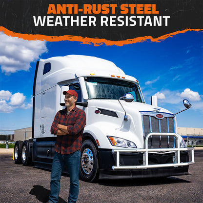 90"x11.5"x25.5" Semi Truck Front Bumper Guard