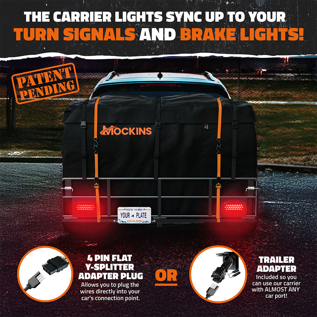 66"x30"x14" XL High Rail Hitch Carrier & 45 Cu Ft Cargo Bag