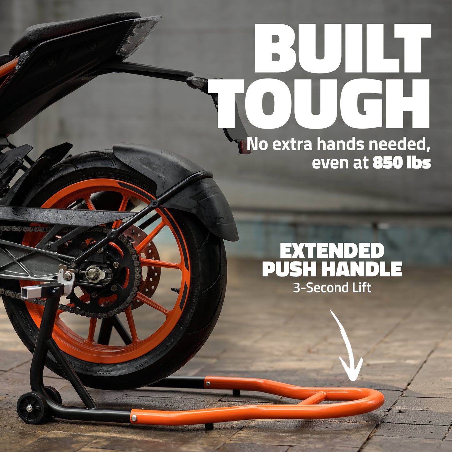 Front & Rear Motorcycle Wheel Stand Lift Combo Set