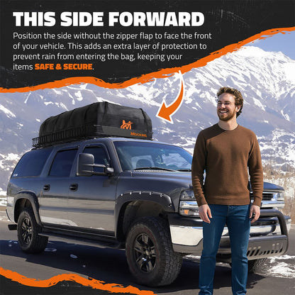90"x50"x6" XXL Roof Carrier & 50 Cu Ft Roof Bag
