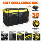 60"x24"x14" High Rail Hitch Carrier + Rear Lights & 30 Cu Ft Cargo Bag