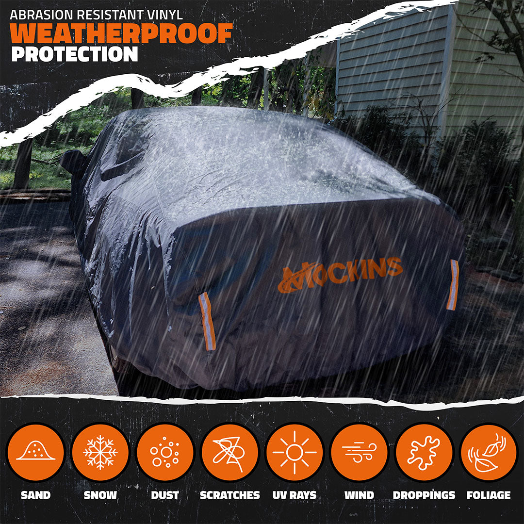 Heavy Duty Waterproof Sedan Covers - Cotton Lined