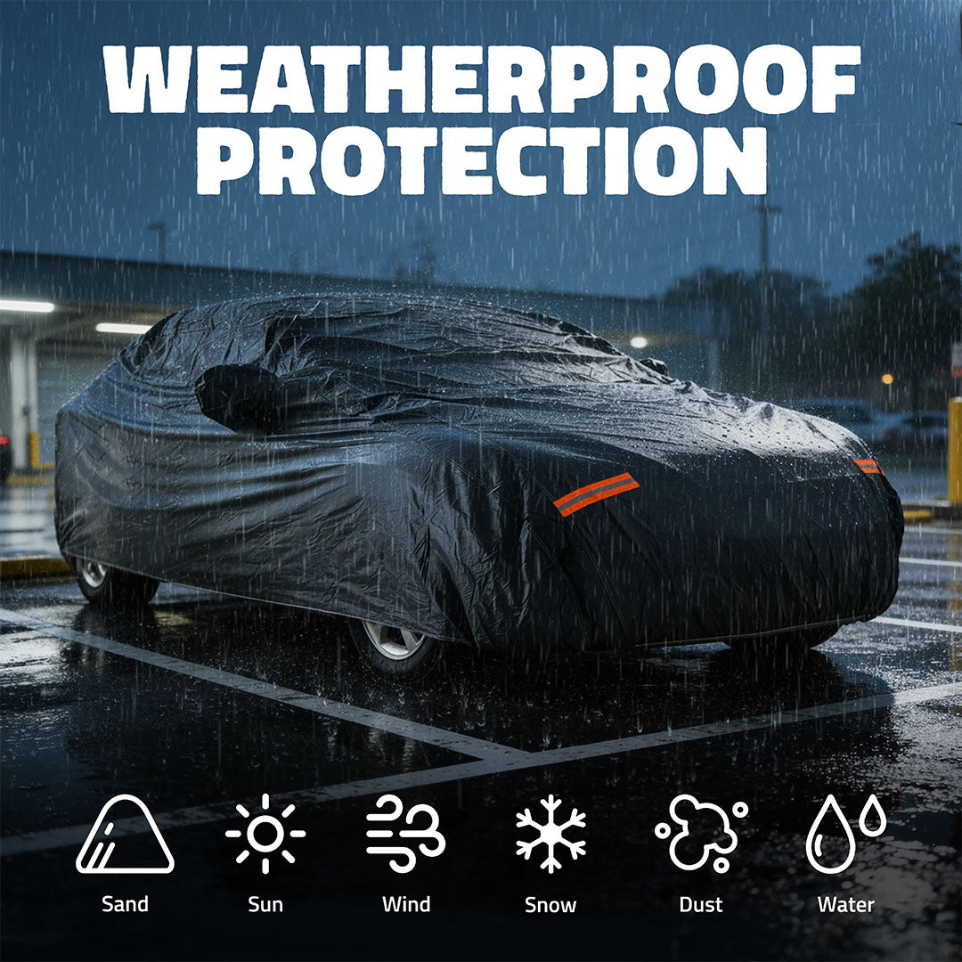 Heavy Duty Waterproof Sedan Covers - Cotton Lined