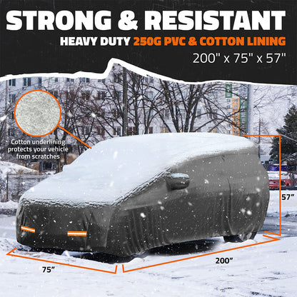 Heavy Duty Waterproof SUV Covers - Cotton Lined