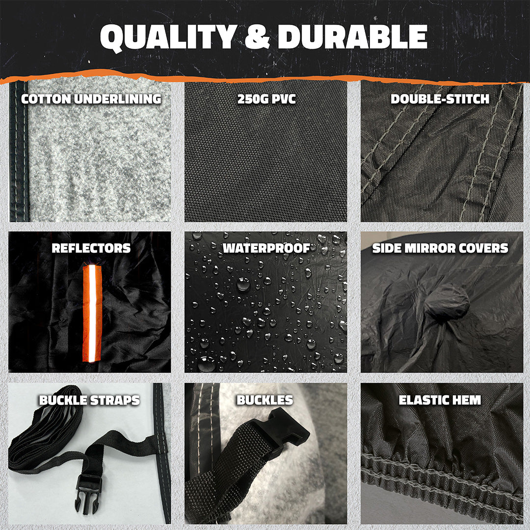 Heavy Duty Waterproof Truck Cover - Cotton Lined