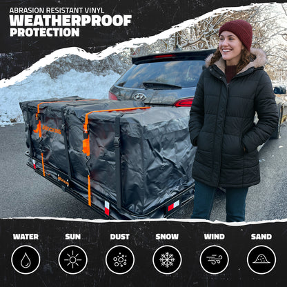 70"x30"x6" XL Hitch Carrier & 40 Cu Ft Cargo Bag