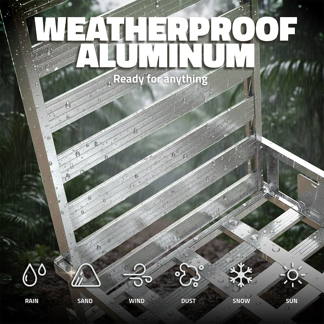 50"x29"x8" Aluminum Hitch Carrier with Ramp