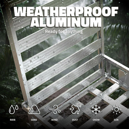 50"x29"x8" Aluminum Hitch Carrier with Ramp