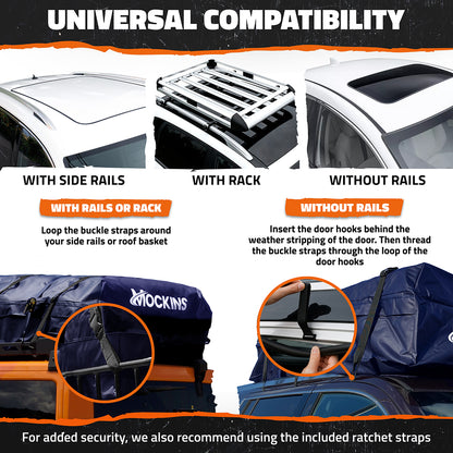 30 Cu Ft. Navy Blue Rooftop Bag 60"x43"x20"
