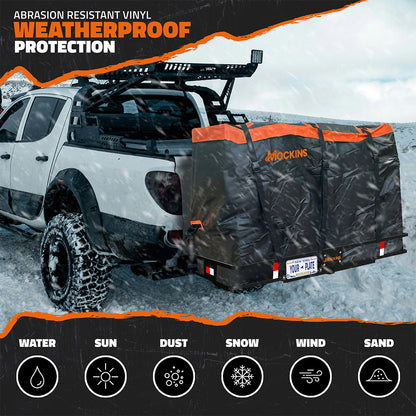 60"x24"x6" Hitch Carrier & 30 Cu Ft Cargo Bag + Packing Cubes