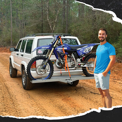 73" Hitch Motorbike Carrier & Loading Ramp