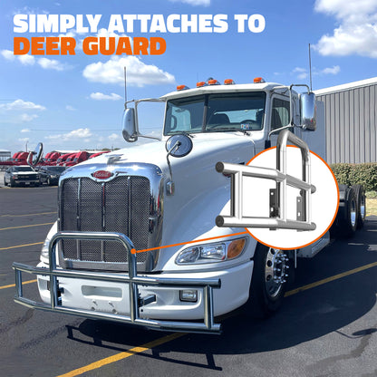 Front Bumper Guard Mounting Brackets for Peterbilt 386 / 587 2022-2026 (Brackets ONLY)