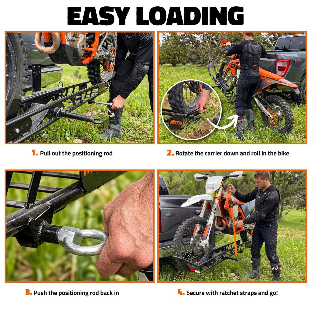 83" Dirt Bike Carrier & Tilting Loading Ramp