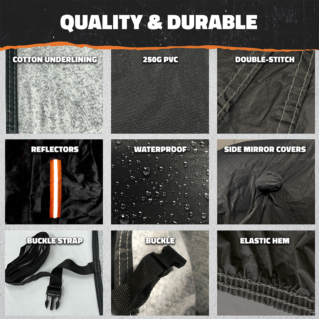 Heavy Duty Waterproof SUV Covers - Cotton Lined