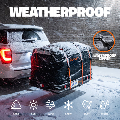 70"x30"x6" XL Hitch Carrier & 40 Cu Ft Cargo Bag