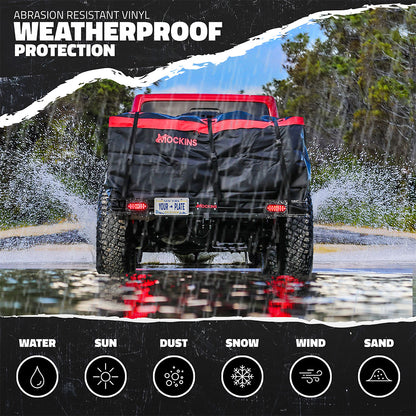 70"x30"x6" Hitch Carrier + Rear Lights & 40 Cu Ft Cargo Bag