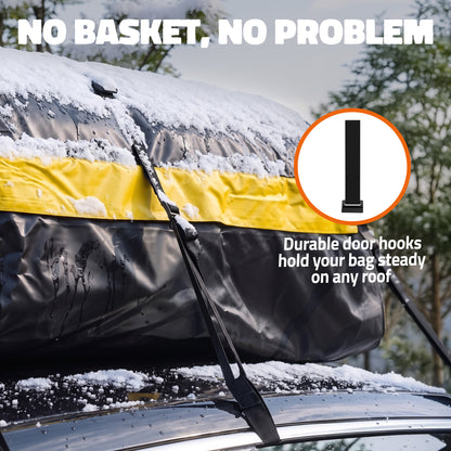 20 Cu Ft. Yellow Waterproof Roof Cargo Bag 50"x36"x19"
