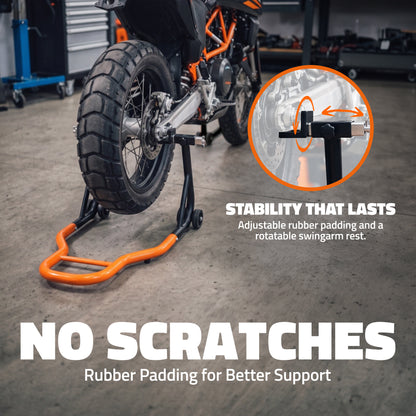 Front & Rear Motorcycle Wheel Stand Lift Combo Set