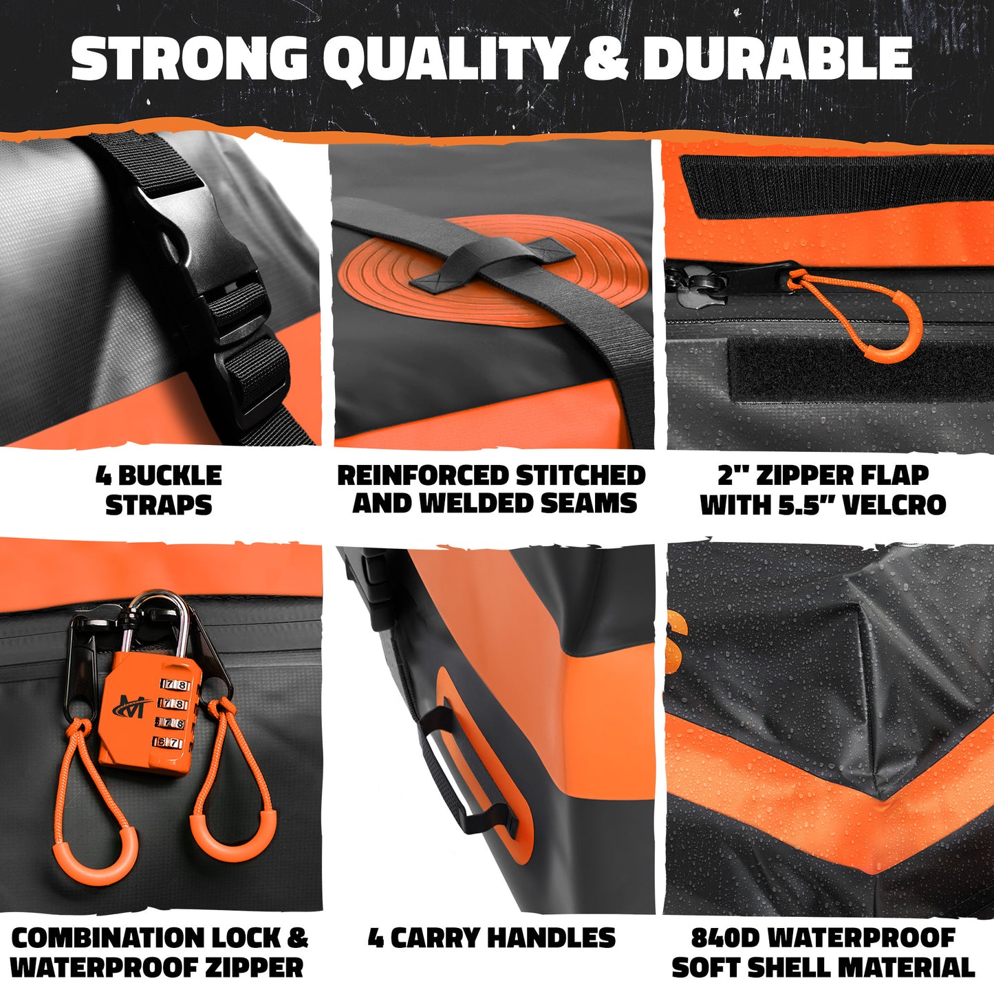 64"x39"x5" Extendable Roof Carrier & 20 Cu Ft Roof Bag