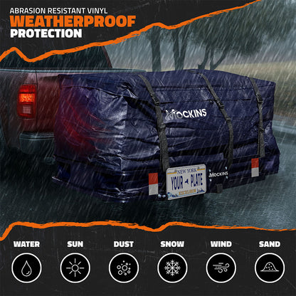60"x30"x6" Navy Hitch Carrier & 30 Cu Ft Navy Cargo Bag