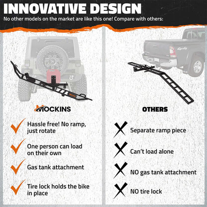 83" Dirt Bike Carrier & Tilting Loading Ramp