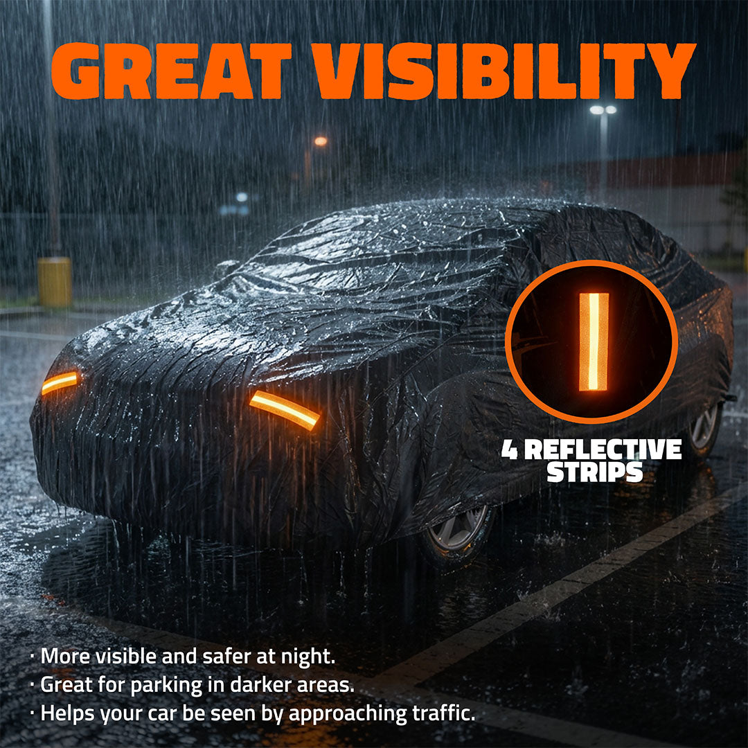 Heavy Duty Waterproof Sedan Covers - Cotton Lined
